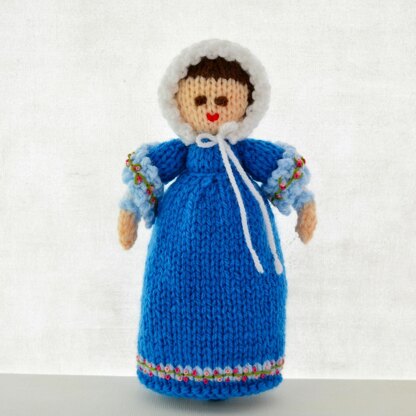 Caroline - An 1808 Georgian Doll Knitting Pattern - Toy Knitting Pattern