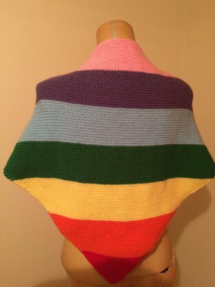 Beautiful Rainbow Shawl Pattern