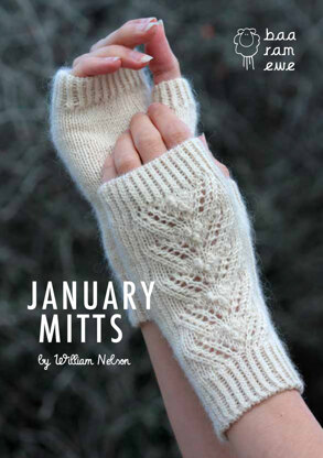 January Mitts in Baa Ram Ewe Titus