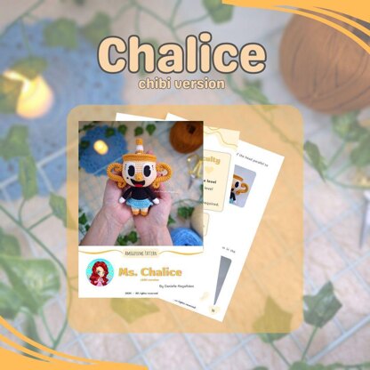 Ms. Chalice amigurumi pattern (chibi version)