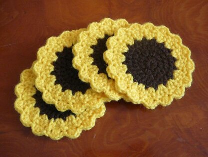 Sunflower Coasters