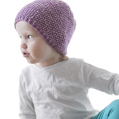 Easy Seed Stitch Baby Hat