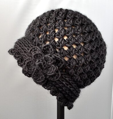 Classy Crochet Vintage Flowered Cloche