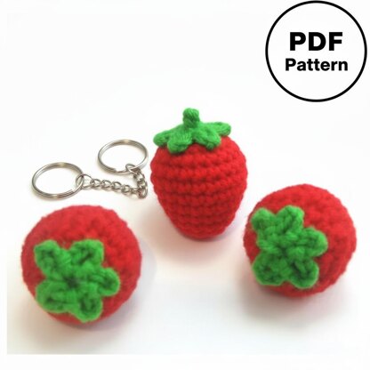 Strawberry Amigurumi Crochet Pattern
