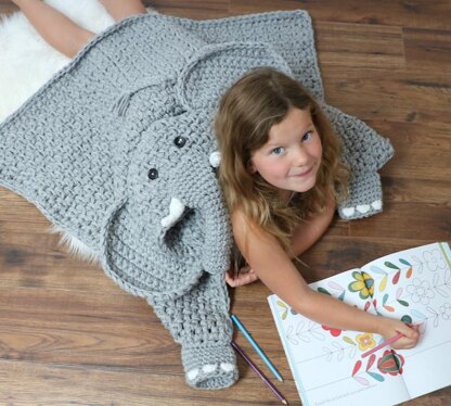Hooded Elephant Blanket