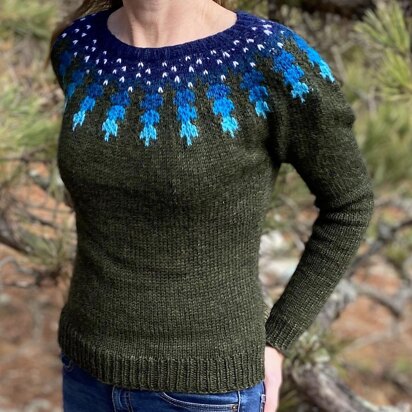 Treeline Sunrise Pullover Sweater