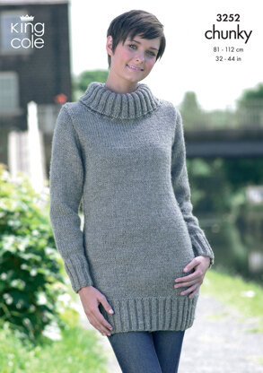 Sweaters in King Cole Big Value Chunky - 3252