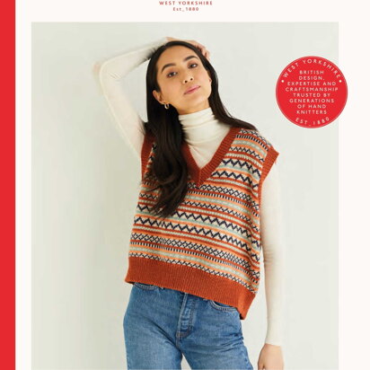 Sirdar 10307 Fair Isle Vest in Cashmere Merino Silk DK PDF