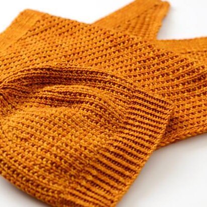 Juxtaposed Shawl and Hat Set - knitting pattern
