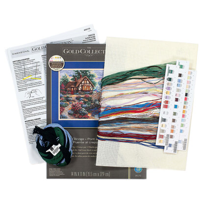 Dimensions Twilight Bridge Cross Stitch Kit - 36cm x 28cm