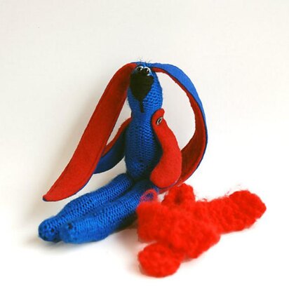 Hare toy knitting-sewing pattern - knitting pattern