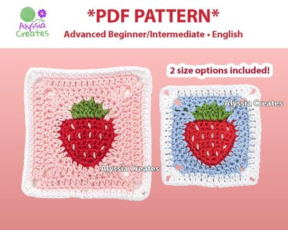 Strawberry Granny Square