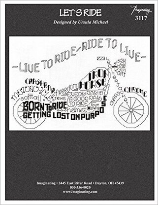 Imaginating Let's Ride Cross Stitch Chart - Multi 