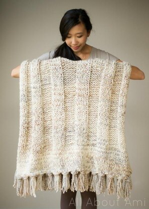 Chunky Ribbed Knit Blanket & Simple Garter Stitch Blanket