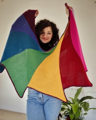 Wrap Me in Rainbow Shawl