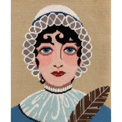 Gobelin-Stickset "Jane Austen" von Appletons - 30 cm x 34 cm