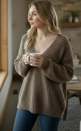 Knit like Faux Angora Sweater