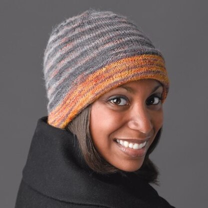 345 Silver Lining Hat - Knitting Pattern for Women in Valley Yarns 2/14 Alpaca Silk Hand-Dyed