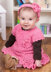 Little Sweetie Dress & Headband in Red Heart Soft Baby Steps - LW2900EN