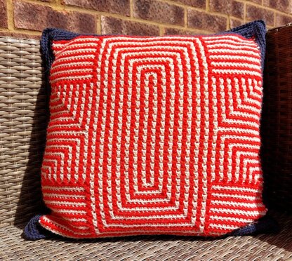 Stars & Stripes Mosaic Cushion Pillow Cover