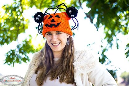 Spider Pumpkin Hat