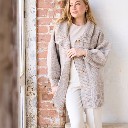 Wolf Cardigan  in Rowan Brushed Fleece - Downloadable PDF