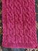 Raspberry Delight Cabled Stole