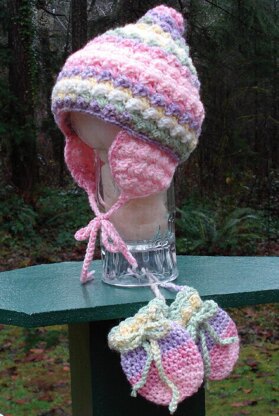 Enchanting Baby Cap & Mittens - PA-303