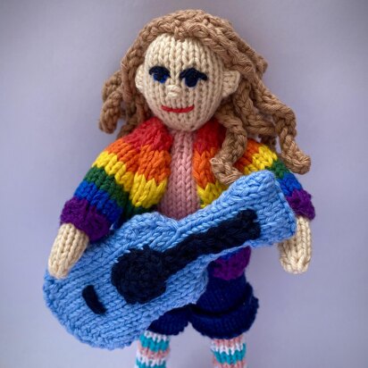 Senna doll with guitar