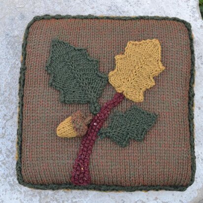 Acorn and Oak Leaf Pillow