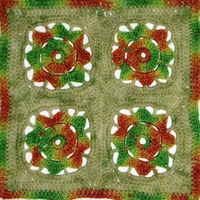 Mosaic Four-Patch - 8" square