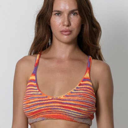 Variegated Bikini Top and Bra