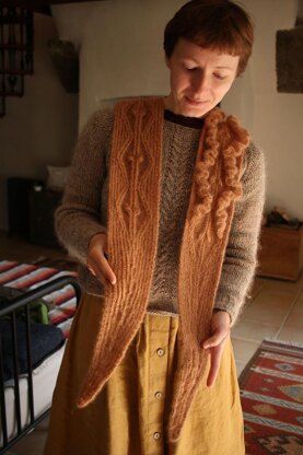 Parnassia shawl