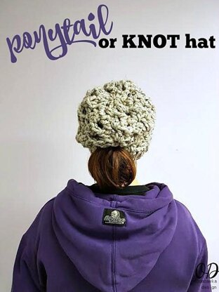 Ponytail or Knot Hat