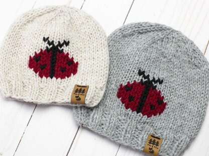 Ladybug Hat Beanie Toque Baby Children Women Men