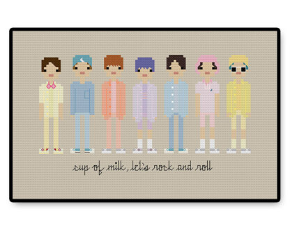 BTS Dynamite - PDF Cross Stitch Pattern