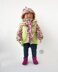 Outfit Mélange pullover and hat for 18" doll