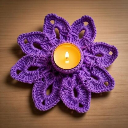 Snowflake Tea Light Holder Crochet Pattern | PDF + Video Tutorial
