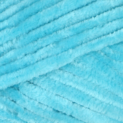 Turquoise Fuzzy Cotton Novelty Bulky Yarn Thick 'n Thin 30 Yard Skeins –  The Spinnery Store