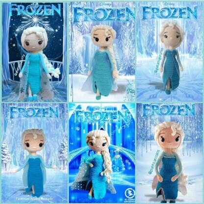 ELSA FROZEN princess Amigurumi