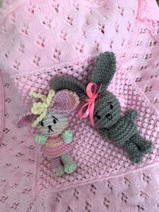 MIMI baby blanket with bunny