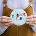 Cotton Clara Dream Big Cross Stitch Kit - 4in