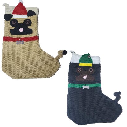 Pug Christmas Stocking