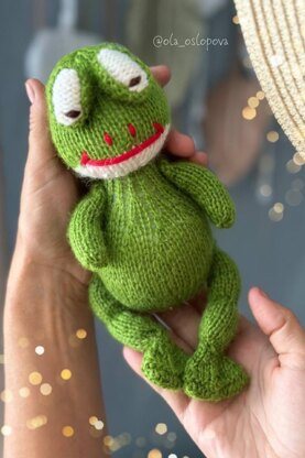 Knitting pattern Little Frog