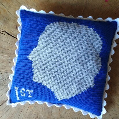 King Charles Stamp Cushion