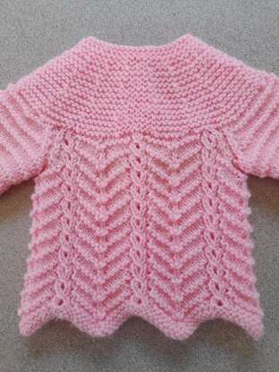 Zigzag baby cardigan