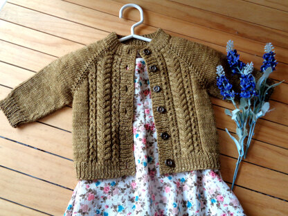 Velvet Acorn Baby Cardigan