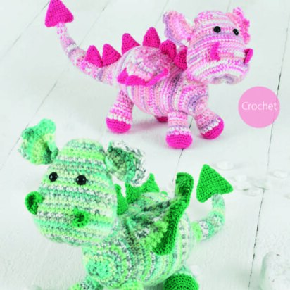 Dragons in Sirdar Snuggly Baby Crofter Chunky & Snuggly DK - 4918 - Downloadable PDF