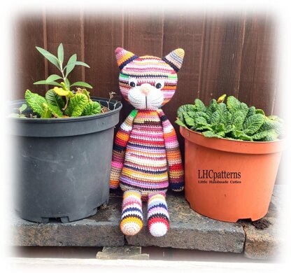 Scrap Yarn Cat Crochet Pattern