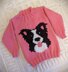 Collie Dog Chunky Sweater